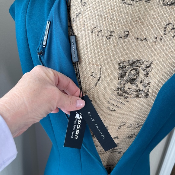 NWT Elie Tahari Heidi Fit And Flare Dress Amalfi Sz 8 - Picture 9 of 9